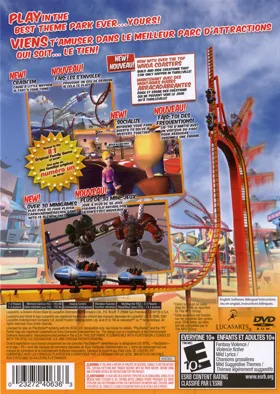 Thrillville - Off the Rails box cover back
